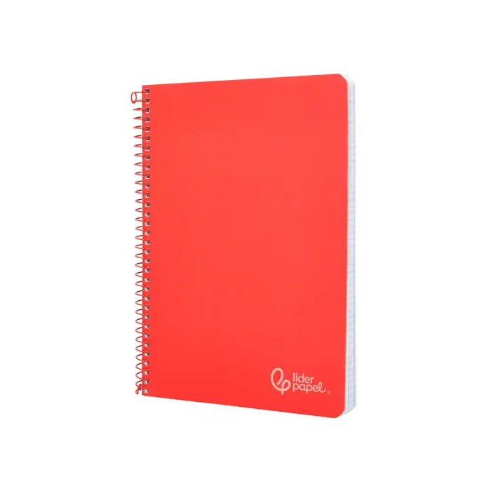 Liderpapel Cuaderno Espiral A4 Witty Tapa Dura 80 Hojas 90gr Pauta 3,5mm con Margen Color Rojo 2