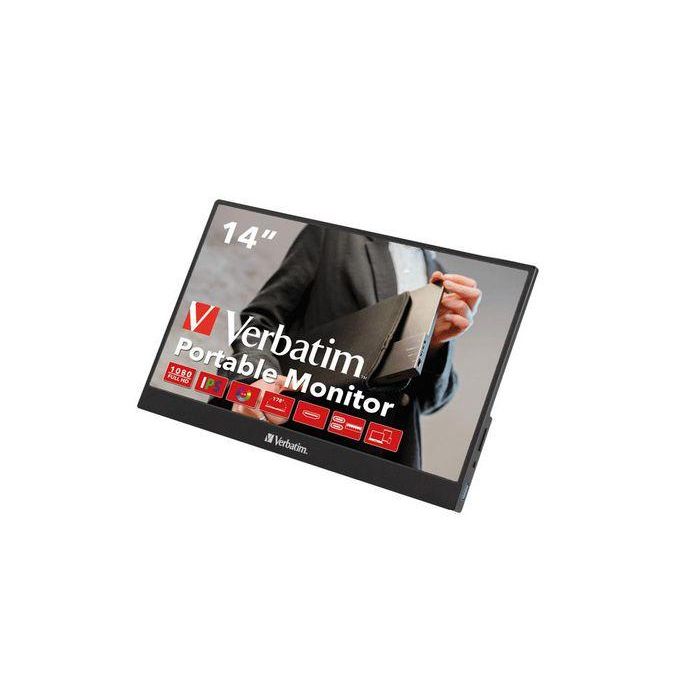 Verbatim PM-14 Monitor Portátil 14" Full HD 1080p IPS Multimedia para Laptop Teléfono Gaming 5
