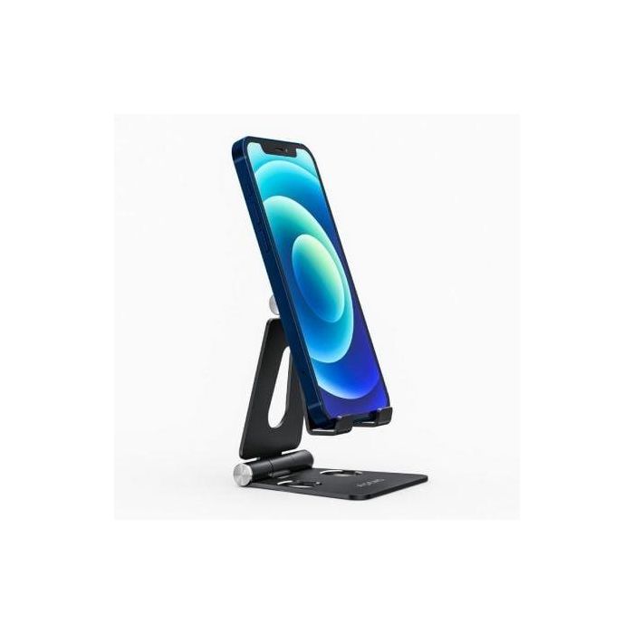Aisens Soporte de Sobremesa Ajustable para Móvil y Tablet, 2 Pivotes, Aleación de Aluminio, Antideslizante, Negro 1 Aisens Soporte de Sobremesa Ajustable para Móvil y Tablet, 2 Pivotes, Aleación de Aluminio, Antideslizante, Negro 1
