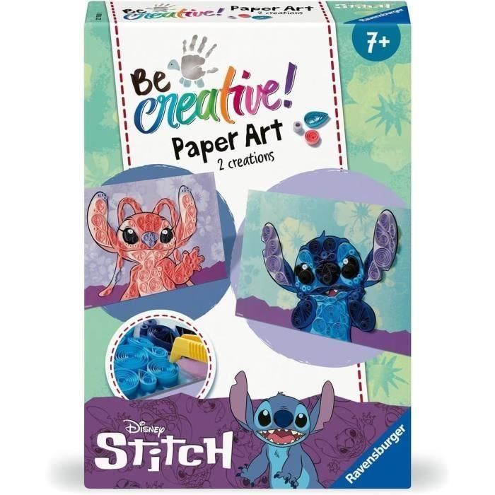 Ravensburger RAV4005556237500 Be Creative Quilling Stitch, Kit de Creación de Objetos y Cuadros, Papel de Colores, Ocio Creativo, Edad 7+
