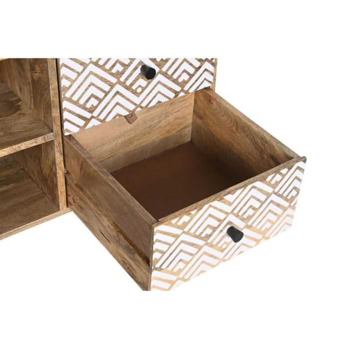 Mueble de TV DKD Home Decor 135 x 40 x 55 cm Natural Blanco Madera de mango 2 Mueble de TV DKD Home Decor 135 x 40 x 55 cm Natural Blanco Madera de mango 2