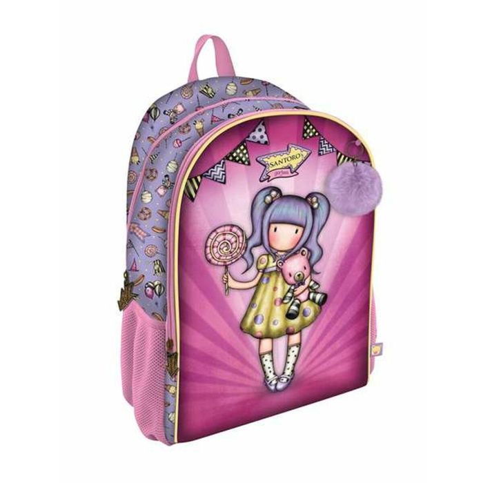 Mochila 2 cremalleras gorjuss™ fairground "first prize" 31,5x40x22,5cm 2 Mochila 2 cremalleras gorjuss™ fairground "first prize" 31,5x40x22,5cm 2