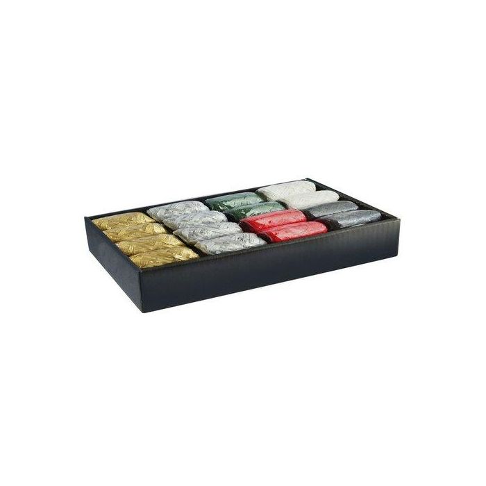 Rafia Cinta Rollo Clairefontaine 13 Mm X 20 M Surtido Colores Navidad Caja De 16 (6 Col.)