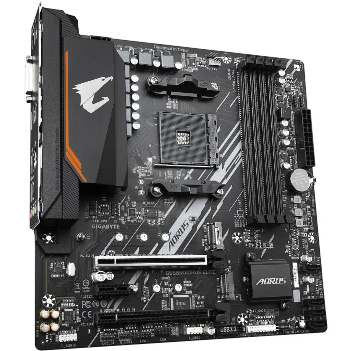 Gigabyte B550M AORUS ELITE Placa Base Micro ATX AMD B550 Socket AM4 para AMD Ryzen DDR4 2 Gigabyte B550M AORUS ELITE Placa Base Micro ATX AMD B550 Socket AM4 para AMD Ryzen DDR4 2