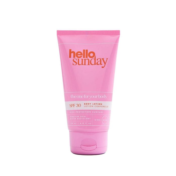 Hello Sunday Pi01821 Loción Corporal THE ESSENTIAL ONE Protector Solar SPF30 Hidratante Waterproof Vegana Piel Sensible 50 ml
