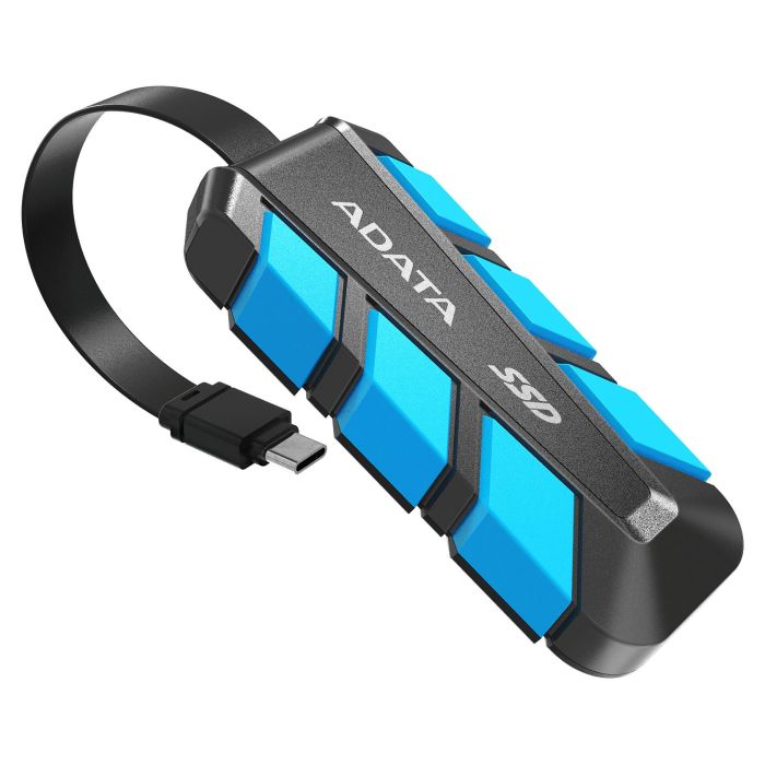 ADATA SC740 Unidad SSD Externa 1 TB, USB-C 3.2 Gen 2 (10 Gbps), 1050 MB/s, Negro/Azul 3