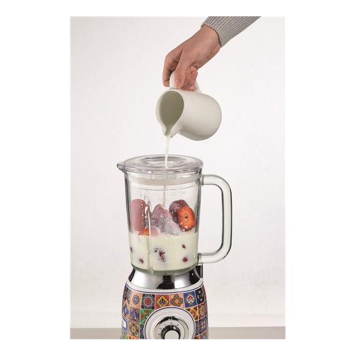 Ariete 583 POSITANO Batidora de Vaso con Vaso de Vidrio y 4 Cuchillas de Acero Inoxidable, 4 Velocidades, Diseño Vintage 5