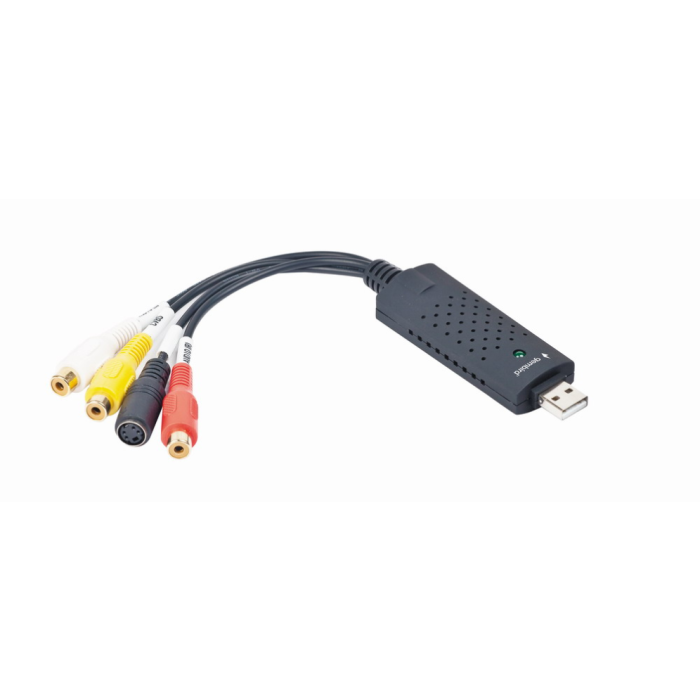 Gembird UVG-002 Capturadora de Video USB 3.2 Gen 1 (3.1 Gen 1) con Resolución 720x576p, NTSC, 30fps y Compatibilidad Multi-formato
