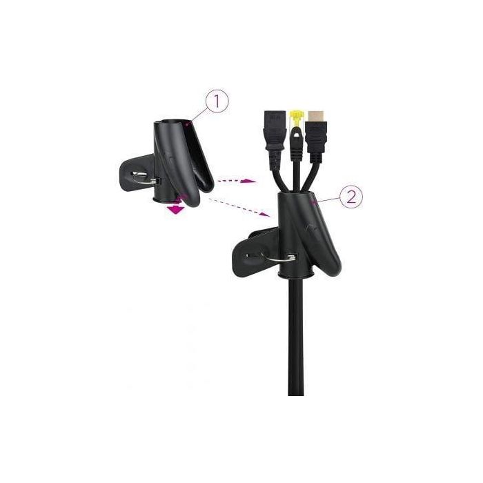 Nanocable 10.36.0001-BK Organizador de Cables Flexible en Espiral 1 Metro Negro - Plástico Alta Resistencia y Fácil Instalación hasta 25mm 1 Nanocable 10.36.0001-BK Organizador de Cables Flexible en Espiral 1 Metro Negro - Plástico Alta Resistencia y Fácil Instalación hasta 25mm 1
