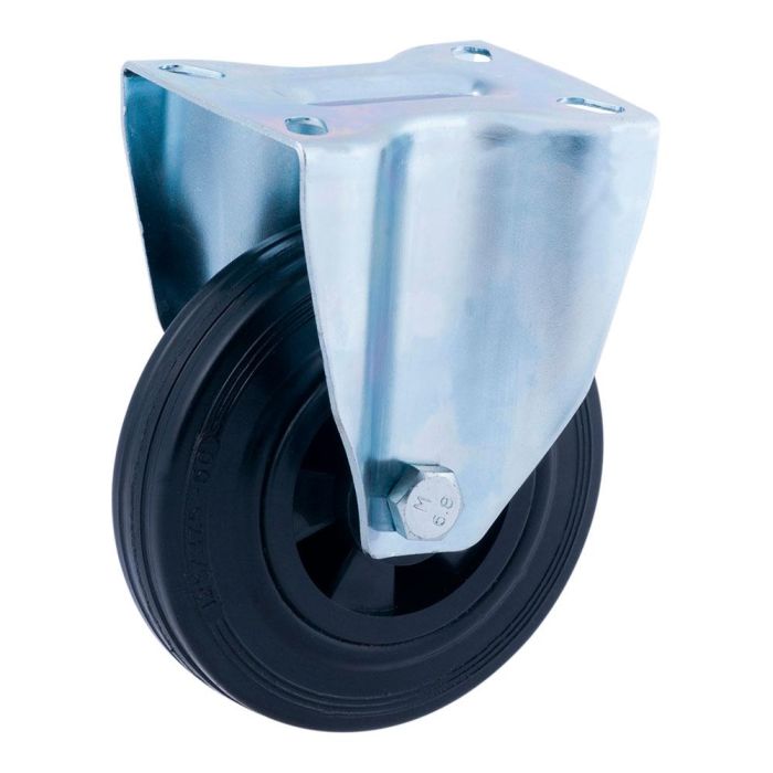 Rueda fija ø125mm (rueda) goma negra caucho cr29471 afo Rueda fija ø125mm (rueda) goma negra caucho cr29471 afo