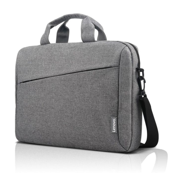 Lenovo T210 Funda Casual Toploader para Portátiles de hasta 15.6", Gris, Tejido Resistente al Agua y Correa para Equipaje