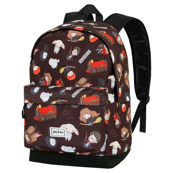 Harry Potter Mochila HS FAN 2.0 Cute Negro - Urbana Ligera con Compartimento Único Harry Potter Mochila HS FAN 2.0 Cute Negro - Urbana Ligera con Compartimento Único