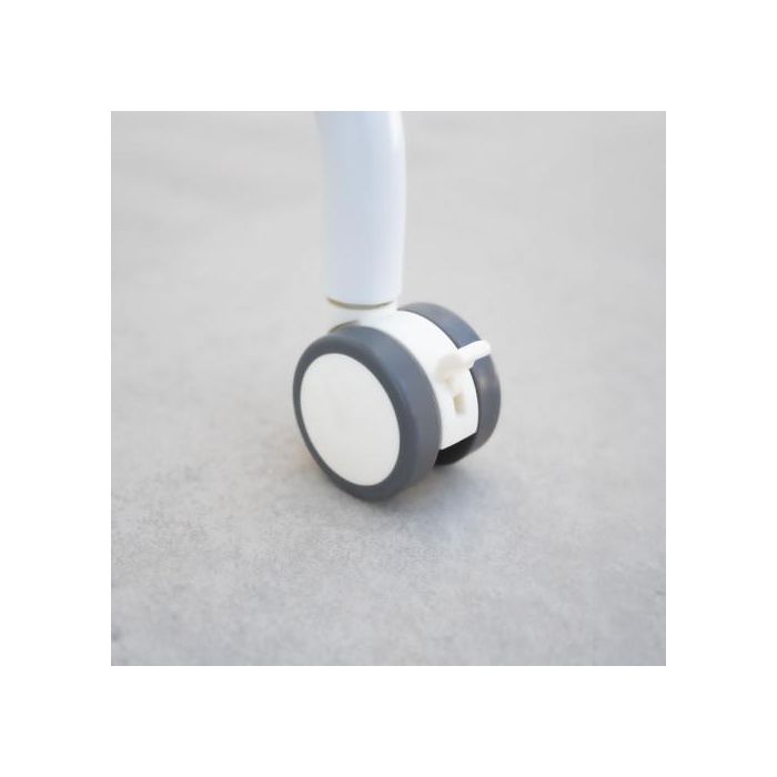 TOOQ Soporte suelo ruedas "ILOVE" pantalla 49-80 blanco