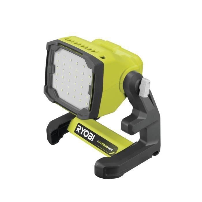 Proyector LED de 18 V - 3 intensidades: 1800 / 1100 / 500 lúmenes - Cabezal giratorio 360° - RYOBI RLFD18-0 1 Proyector LED de 18 V - 3 intensidades: 1800 / 1100 / 500 lúmenes - Cabezal giratorio 360° - RYOBI RLFD18-0 1