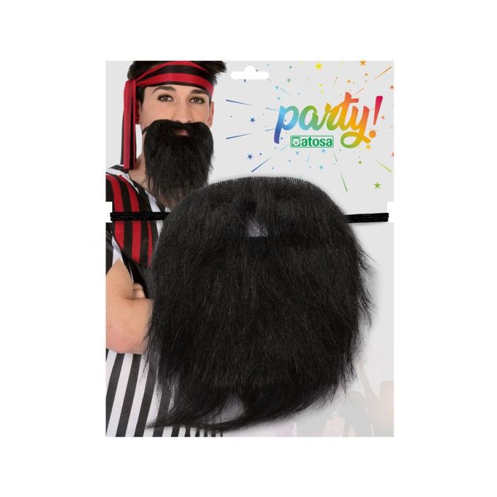 Barba Negra Espesa Con Bigote Para Pirata Árabe Adulto Accesorio De Carnaval Y Fiestas Temáticas 1 Barba Negra Espesa Con Bigote Para Pirata Árabe Adulto Accesorio De Carnaval Y Fiestas Temáticas 1