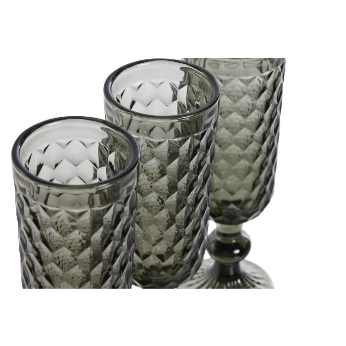 DKD Home Decor Copa Basicos Gris Cristal 7 x 20 x 7 cm Set de 6 piezas 150ml 2 DKD Home Decor Copa Basicos Gris Cristal 7 x 20 x 7 cm Set de 6 piezas 150ml 2