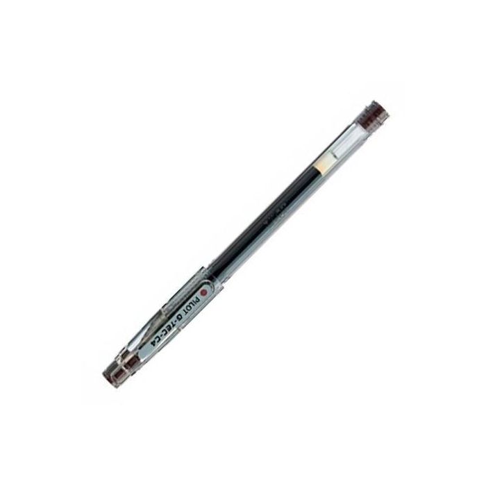 Pilot Bolígrafo de Gel G-Tec C4 Marrón, Punta de Aguja 0.4 mm, Escritura Fina y Precisa 0