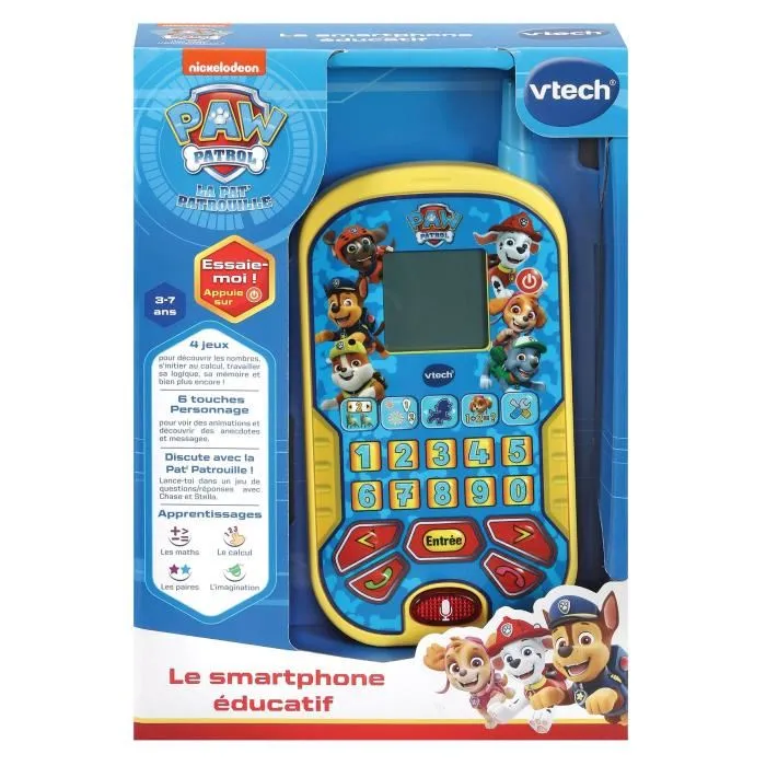 Vtech Paw Patrol Smartphone Educativo Azul 6 Actividades para Aprender Números Lógica Memorización y Cálculo 1 Vtech Paw Patrol Smartphone Educativo Azul 6 Actividades para Aprender Números Lógica Memorización y Cálculo 1