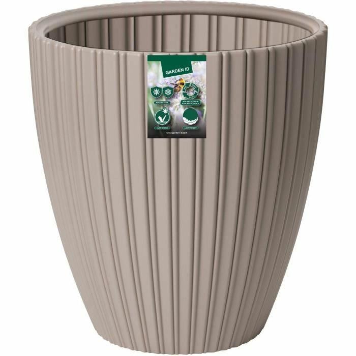 Maceta - Garden ID - Fancy - 40 x 42 cm - Para jardín, balcones o interiores - Taupe 3