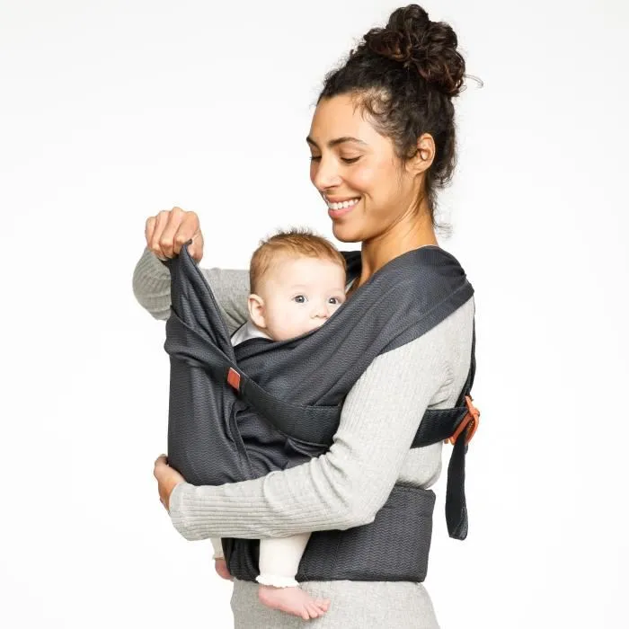 Infantino Portabebés Hug & Cuddle para Recién Nacidos y Bebés de 3 a 11.8 kg - Sistema de Bufanda de Portage 1