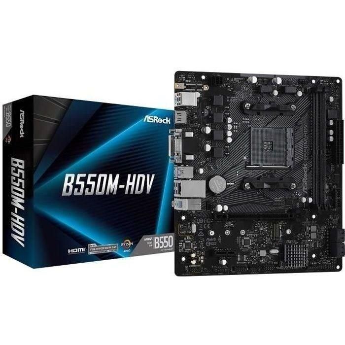 ASRock B550M-HDV Placa Base micro ATX AMD AM4 Ryzen 3000 Series DDR4 para PC