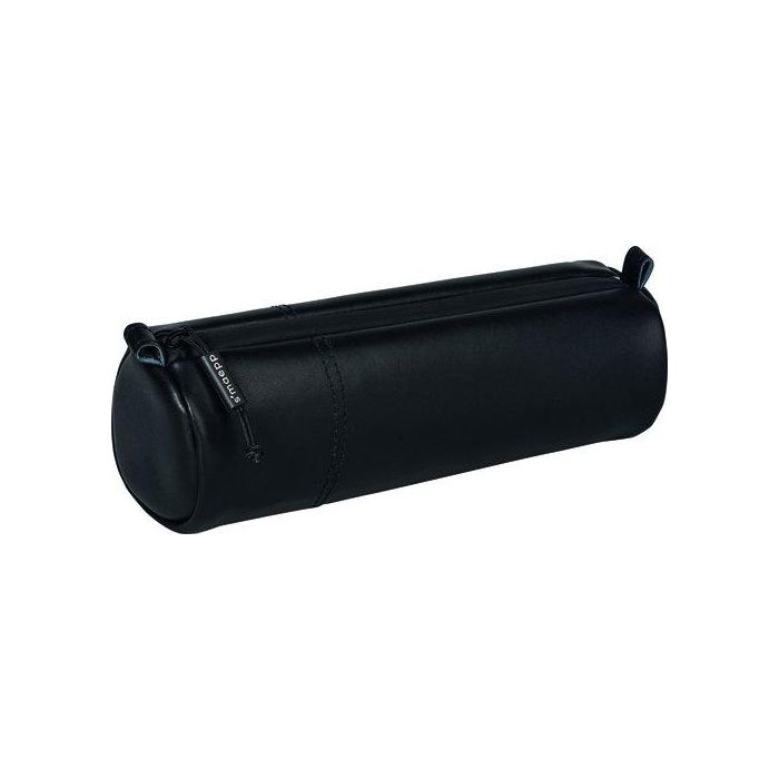 Portatodo Smaepp Soft M Redondo Piel Natural Negro