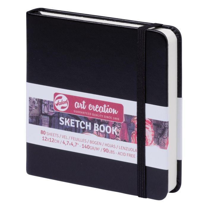 Talens Arts Creation Cuaderno Bocetos 12x12 cm 80H 140 gr Negro
