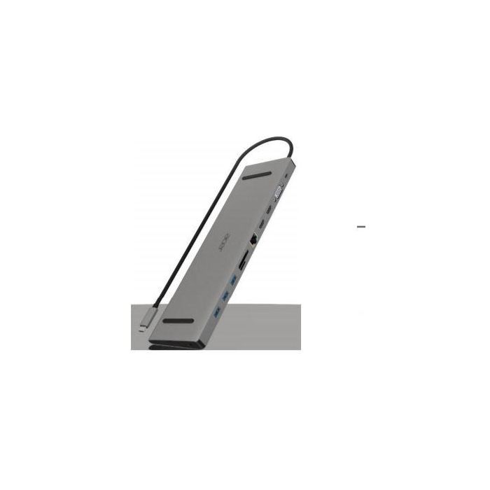 Acer ACG-DCK-C-1 Docking Station USB-C 100W con 2 HDMI, VGA, Ethernet Gigabit, Lector Tarjetas SD/MicroSD y 4 Puertos USB
