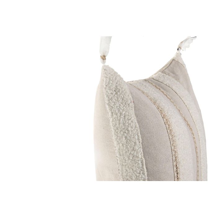 Cojin Boho DKD Home Decor Natural Blanco 45 x 45 cm (2 Unidades) 1 Cojin Boho DKD Home Decor Natural Blanco 45 x 45 cm (2 Unidades) 1