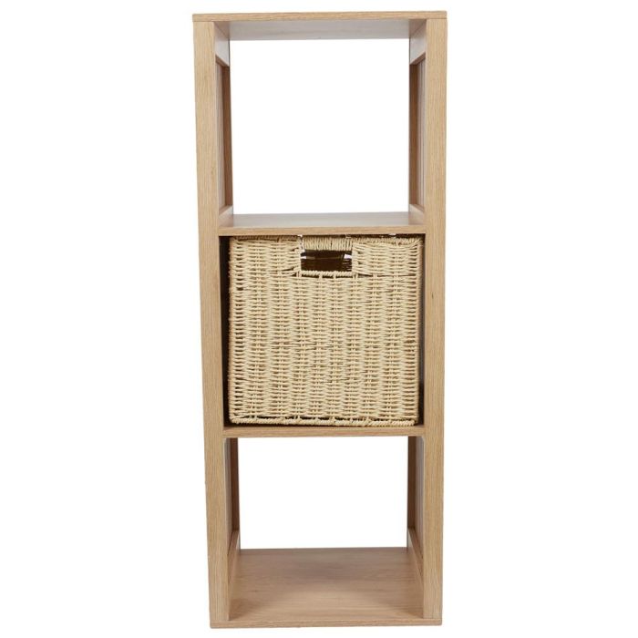 Home Deco Factory Estantería Klaus de 3 compartimentos, madera aglomerado y MDF, 38.5x32 cm, h.99 cm 4