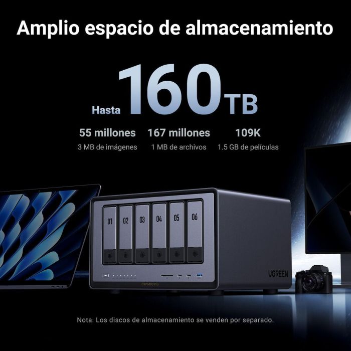Almacenamiento en Red NAS Ugreen 25899 Negro 8