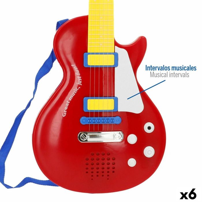 Guitarra Infantil Bontempi 20 x 56 x 4 cm (6 Unidades) 16 Guitarra Infantil Bontempi 20 x 56 x 4 cm (6 Unidades) 16