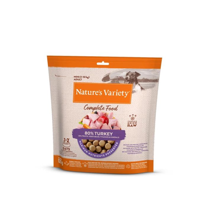 Nature'S Variety Freeze Dried Comp Food Mini Turkey 7x120 gr