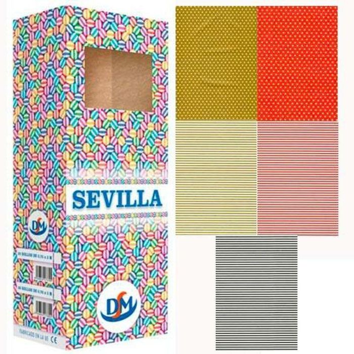 Papel de Regalo DM Sevilla Multicolor Rollo 70 x 200 cm (50 Unidades)