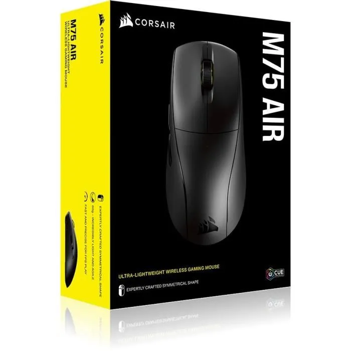 Corsair Ratón Inalámbrico para Juegos M75 AIR WIRELESS Ultraligero Negro COR0840006669081