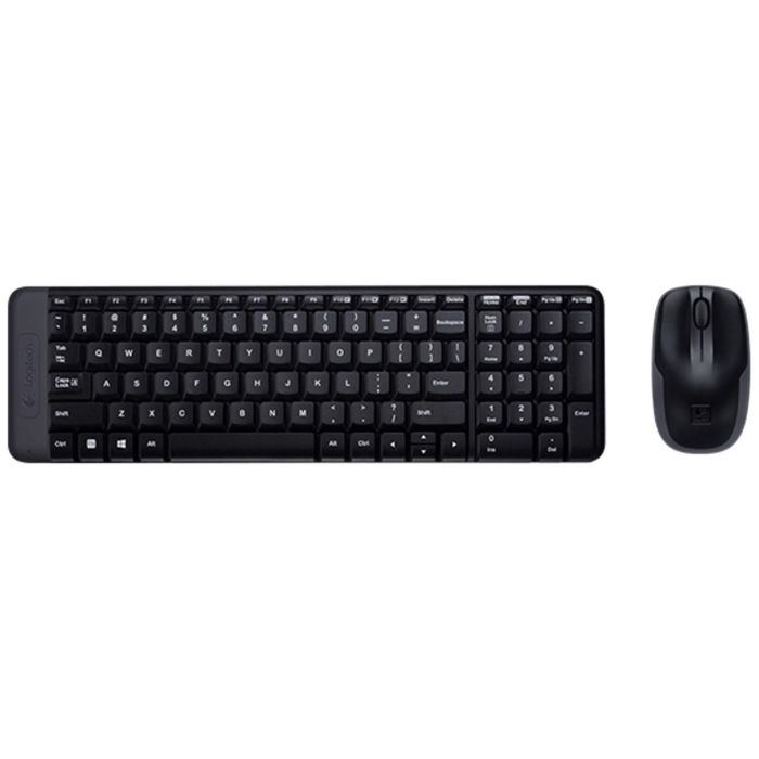 Logitech Mk220 Teclado + Mouse Wireless, Compacto, Conexión Inalámbrica 2.4 GHz, Plug and Play, Teclas Silenciosas Logitech Mk220 Teclado + Mouse Wireless, Compacto, Conexión Inalámbrica 2.4 GHz, Plug and Play, Teclas Silenciosas