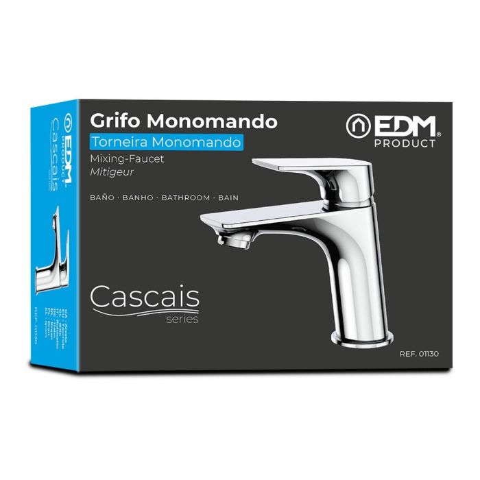 Grifo monomando de lavabo serie cascais edm 2