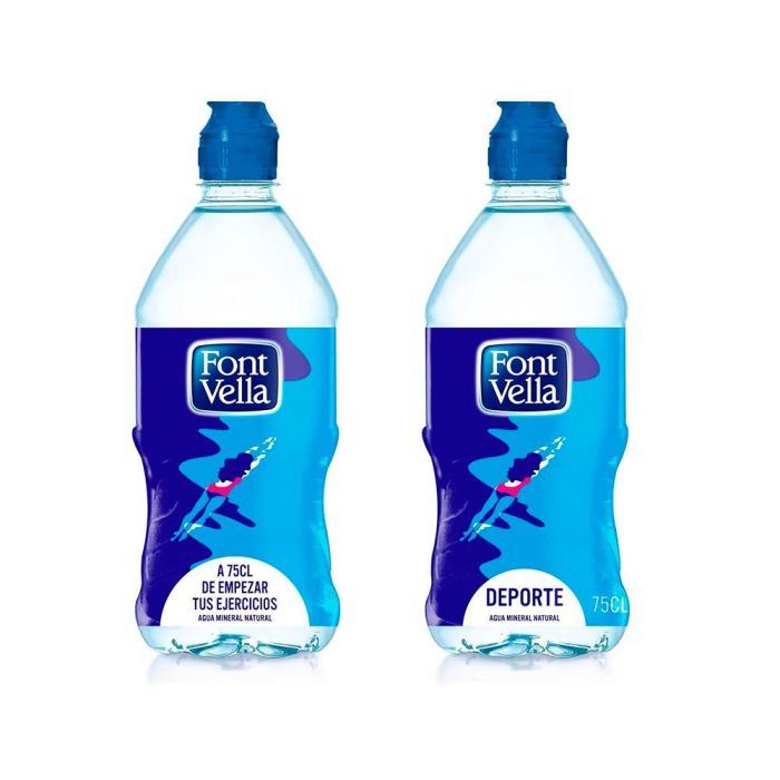 Agua Mineral Natural Font Vella Botella De 750 mL 3