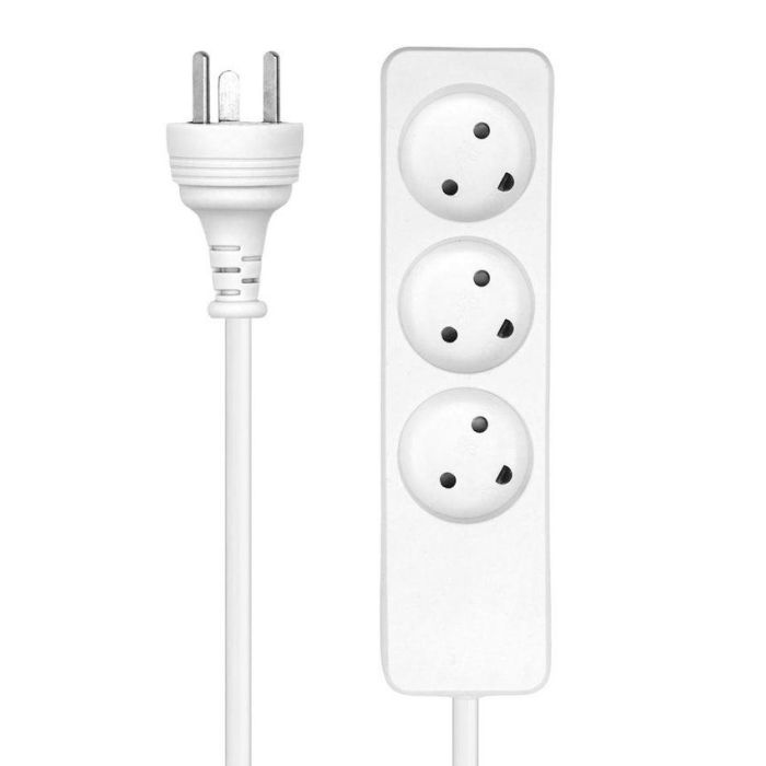 MicroConnect Danish Power Strip 3-way White, with 10m EDB cable 1 MicroConnect Danish Power Strip 3-way White, with 10m EDB cable 1
