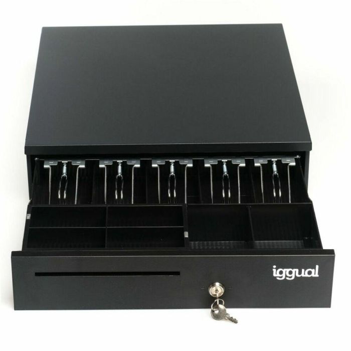 Cajón Portamonedas iggual IRON-35 Negro Multicolor (42 CM) 2 Cajón Portamonedas iggual IRON-35 Negro Multicolor (42 CM) 2