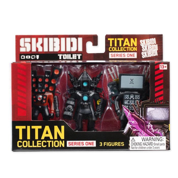 Blister 3 figuras Titan Collection Skibidi Toilet 1