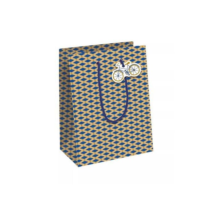 Bolsa De Papel Clairefontaine Kraft Blanco Mediana 21.5X10.2X25.3Cm Bike Pack De 6