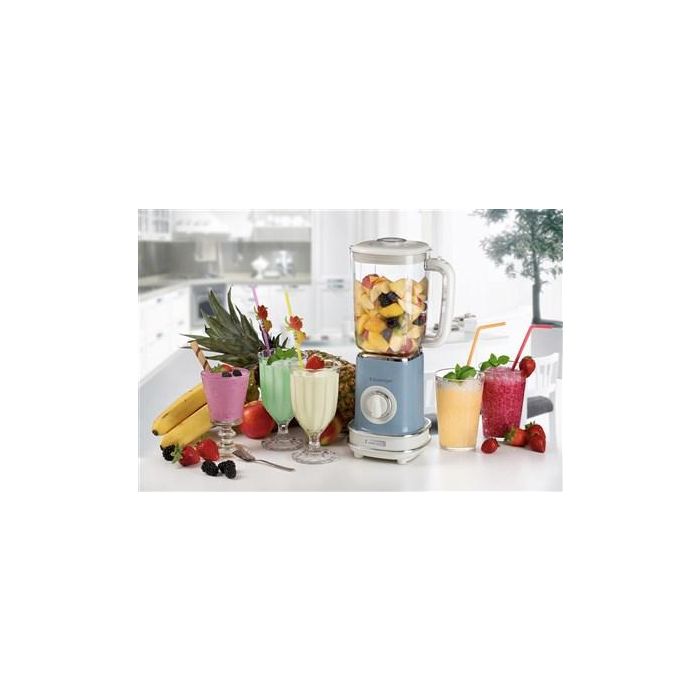 Ariete 568/15 Batidora de Vaso Vintage Azul con Jarra de 1.5L y 6 Cuchillas de Acero Inoxidable 5 Ariete 568/15 Batidora de Vaso Vintage Azul con Jarra de 1.5L y 6 Cuchillas de Acero Inoxidable 5
