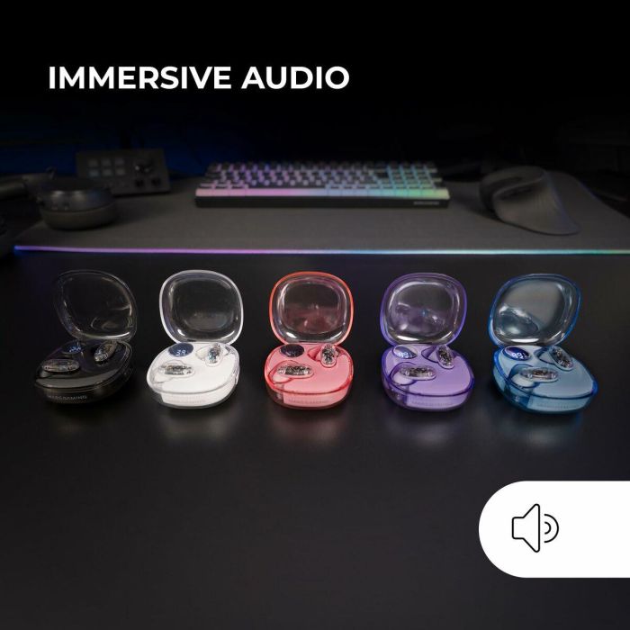 Mars Gaming MHIB2BL Auriculares Inalámbricos Bluetooth 5.4 Intraurales Azules con Micrófono, Estuche de Carga con Pantalla y 24h Autonomía 5