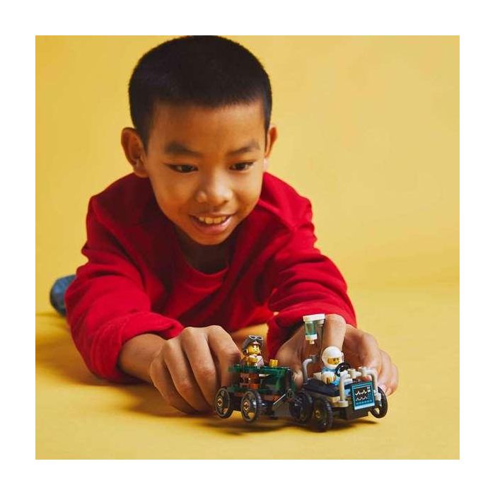 Juego de construccion coches de carreras: avión vs cama de hospital lego city great vehicles 9 Juego de construccion coches de carreras: avión vs cama de hospital lego city great vehicles 9