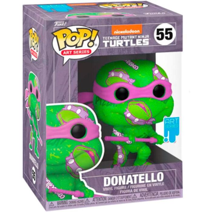 FUNKO Figura POP Tortugas Ninja Donatello Artist Exclusive Vinilo 9cm con Caja Protectora