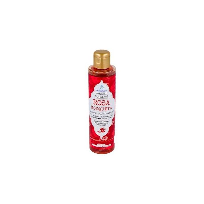 ESENTIAL AROMS Champú Rosa Mosqueta Supreme 200ml – Altamente Hidratante y Seborregulador para Todo Tipo de Cabello
