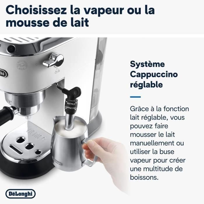 DeLonghi Dedica Style EC685.W Máquina de Café Espresso Semi-automática con Espumador de Leche Blanco 4 DeLonghi Dedica Style EC685.W Máquina de Café Espresso Semi-automática con Espumador de Leche Blanco 4