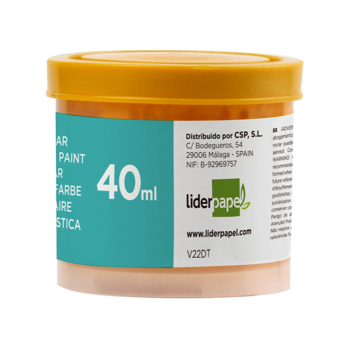 Liderpapel Tempera Escolar Amarillo Oro 40 ml 1