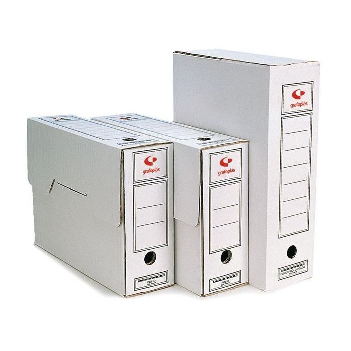 Grafoplas Archivo Definitivo Folio Cartón Fsc Blanco -Pack 10U- Grafoplas Archivo Definitivo Folio Cartón Fsc Blanco -Pack 10U-